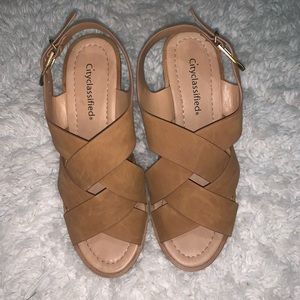 Tan wedges